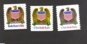 USA - 1991 & 1993 BULK RATE COIL STAMPS (EAGLE & SHIELD) MNH SG 2644+ Sc 2602-4 - Picture 1 of 1