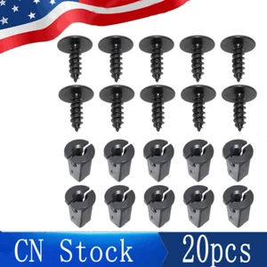 20Pcs Engine Cover Undertray Splashguard Wheel Arch Screw Retainer Clips Bolt - Picture 1 of 5