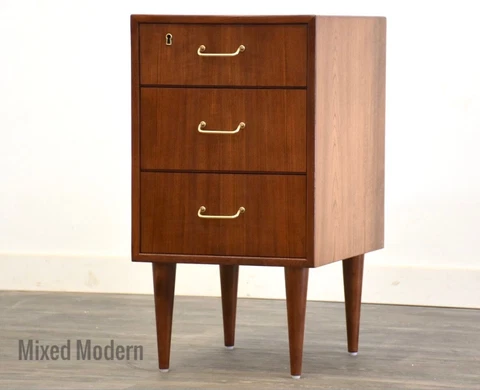 Danish Mid Century Modern Teak Dresser Cover
