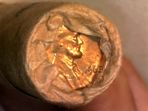 $$ (1)1968-P  Lincoln Memorial Cents- Penney Roll- - BU/ Uncirculated!! Cover