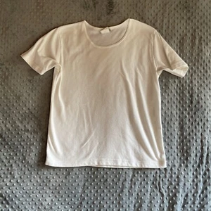 Women's TravelSmith Size Large Shirt Jewelry Neck Pullover Color White 5910 - Picture 1 of 9