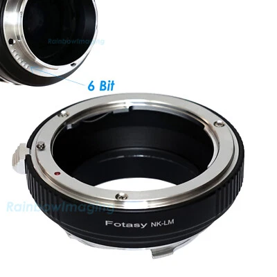 FOTASY Nikon AI AIS Lens to Leica M Mount Camera Adapter M6 M8 M7 M9 Ricoh GXR A12