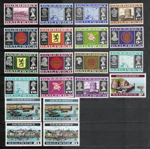 GUERNSEY 1st set complete with errors and both perforations, VF MNH, high CV - Picture 1 of 1
