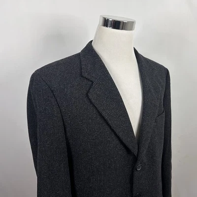 Abrigo deportivo Mani x Girogio Armani 42R mezcla de lana tejido gris negro tres botones Foto 1 de 4