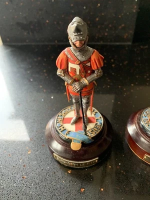 90mm Vintage Hand Painted Metal Knight of The Garter Burghorst Le Fitz ULTRARARE - Image 1 of 4