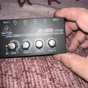 Behringer HA400 Microamp 4 Channel Stereo Headphone Amplifier - Picture 1 of 3