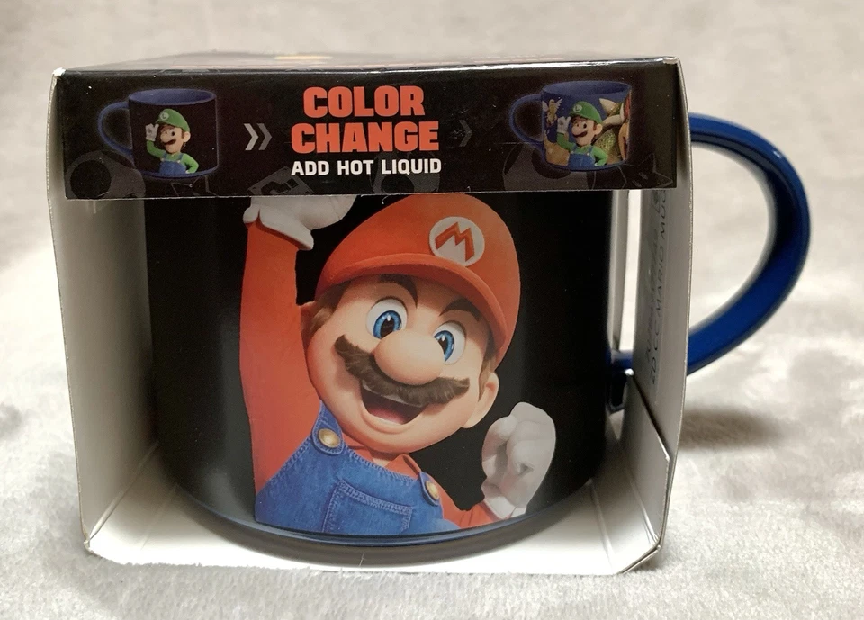 Super Mario Bros Movie Mug Color Change Heat Reveal Zak Designs 15 Oz