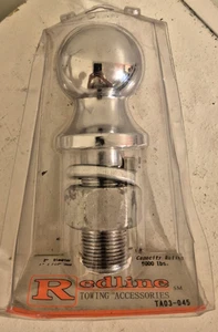 Redline Trailer Hitch Ball 5000 lb 2" Diameter 1" x 2-1/2" Shank TAO3-045 - Picture 1 of 4