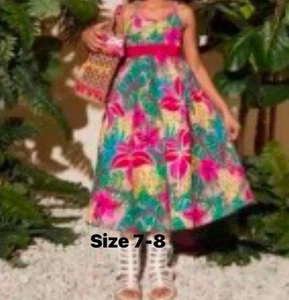7/8 Girls Multi Colored Dress - Picture 1 of 1
