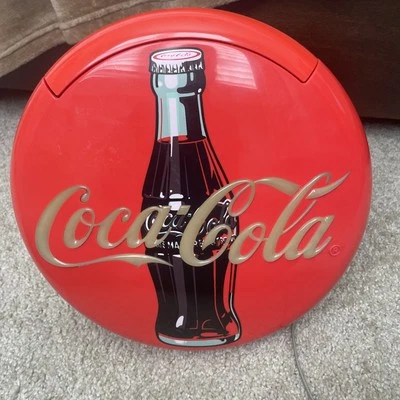 Coca-Cola Disc Telephone Novelty Coke Item Landline Phone 1995 - Image 1 of 4