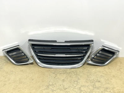 2008 2009 2010 2011 Saab 9-3 Grille Grill Complete Set Assembly GENUINE OEM - Image 1 of 4
