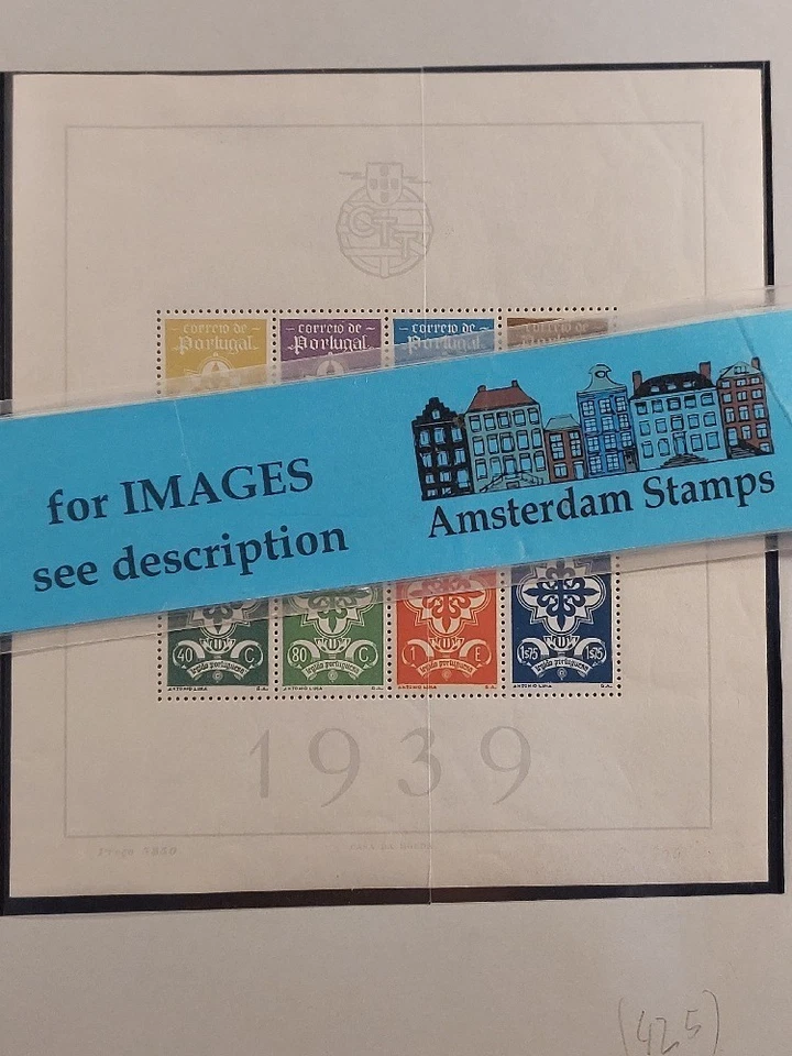 Folhas de coleção Portugal muito bom estado MH e MNH incluem boas folhas mais antigas High CAT TOP! - Imagem 1 de 1