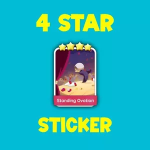STANDING OVATION - 4 STAR STICKER MONO GO - Picture 1 of 1