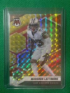 2021 Panini Mosaic Choice Fusion Red & Yellow Prizm /80 Marshon Lattimore #147 - Picture 1 of 3