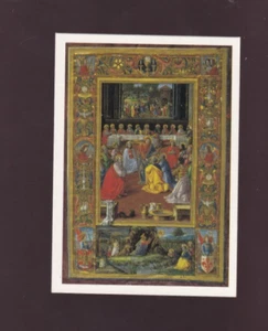 Tesoros de Arte de la Colección de Recuerdo de la Biblioteca Vaticana - Tarjeta promocional 1997 - Imagen 1 de 2