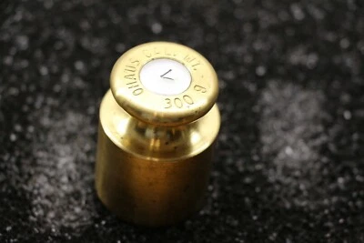 OHAUS Brass 300 Gram Scale Calibration Weight - Image 1 of 4