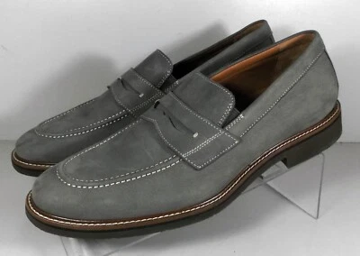 592641 SP50 MEN'S SHOES SIZE 9 M GRAY NUBUCK SLIP ON JOHNSTON & MURPHY - Image 1 of 4