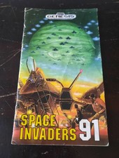 Space Invaders '91 Sega Genesis Manual Only Authentic Complete Your CIB!