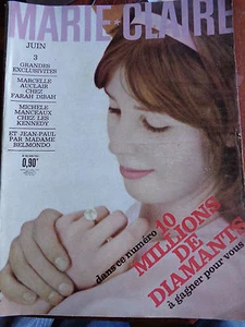 MARIE CLAIRE N° 80 juin 1961 Marcelle Auclair Farah Dibah Kennedy BELMONDO  mode - Picture 1 of 1