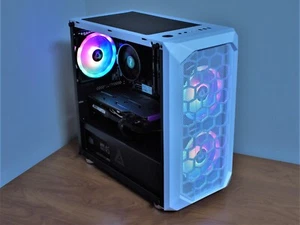 NEW Custom Gaming PC - RTX 4060 - Ryzen 5600X - 32GB+2TB SSD - Desktop Computer - Picture 1 of 35