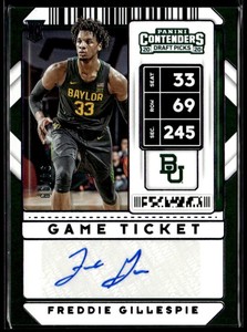 2020-21 Panini Contenders DP Game Ticket Freddie Gillespie Rookie Auto 94/99