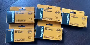Lot of 5 Boxes, 5000 Each Box Bostitch B8 PowerCrown Premium Staples, 1/4" Size - Picture 1 of 4
