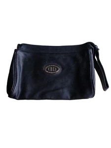 Basic Black Brand Leather Ladies Clutch Vintage - Picture 1 of 5