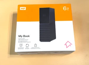 Western Digital WD My Book 6TB Portable Mobile Hard Drive - WDBBGB0060HBK-NESN - Picture 1 of 1