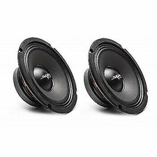 Skar Audio FSX8-4 8 inch Mid-Range Speakers - Black (Pair)