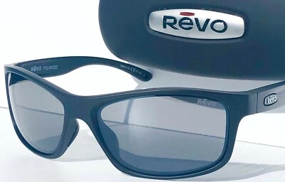 NUEVO* ARNÉS REVO Negro Mate POLARIZADO Gris Grafito Gafas de Sol 4071 11 GY Foto 1 de 4