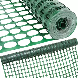 Temporary Deer Fence 4X100' Green Plastic Roll, 10.55 Lb - Picture 1 of 12