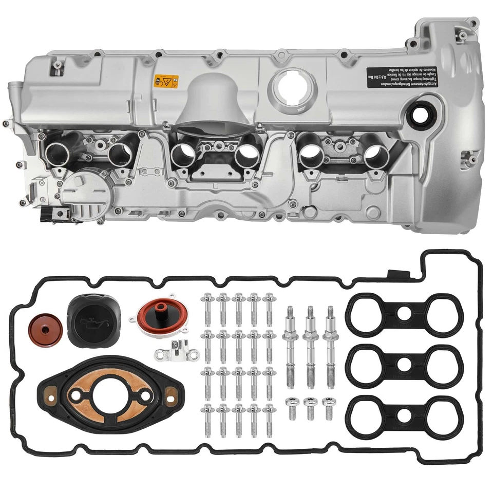Upgrade Aluminum Valve Cover for BMW N52 E70 E82 E90 E91 328i 528i 128i X3 X5 US - Image 1 of 4