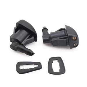 2pcs Black Car Windshield Wiper Water Jet Spray Washer Nozzle Kit Accessories, - Bild 1 von 8