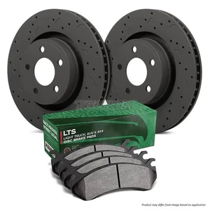 HAWK Performance Brake Kit - LTS Pads With Talon Slotted & Drilled Discs Rear... - Picture 1 of 3
