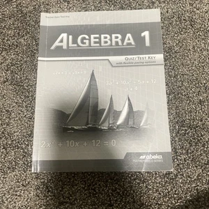 Abeka Algebra 1 Quizzes/Tests Book 1st Edition Homeschool Math - Picture 1 of 4