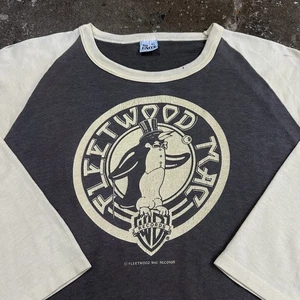 Vintage 1970’s Fleetwood Mac The Tusk Tour Rare Raglan Band T-shirt Size XL - Picture 1 of 6