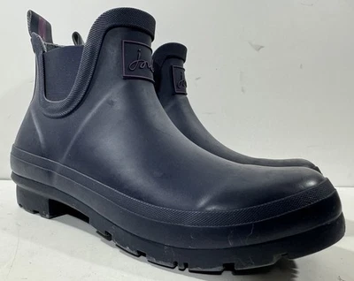 Botas de lluvia Joules Wellibob para mujer talla 7 azul marino francés botín al tobillo Foto 1 de 4