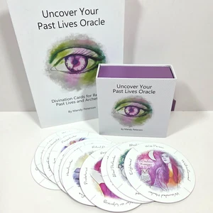 Uncover Your Past Lives Oracle Full Sized Guidebook Mandy Peterson Archetypes - Picture 1 of 21