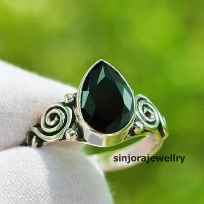 Anello regalo fatto a mano in argento sterling 925 con pietra preziosa... - Immagine 1 di 4