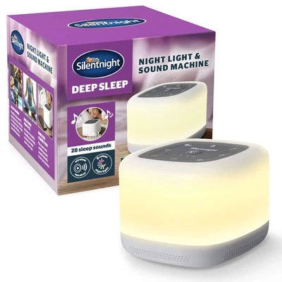 Silentnight Deep Sleep Night Light Sound Machine for Calming Bedtime Soothing