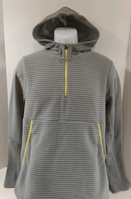Sudadera con Capucha Xersion Para Hombre Atlética Cuarto Cremallera Gris Amarillo Pasar a través del Bolsillo S Foto 1 de 4