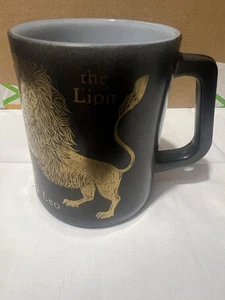 Vintage Federal Milk Glass Zodiac LEO LION COFFEE CUP Mug Astrology Horoscope - Picture 1 of 17
