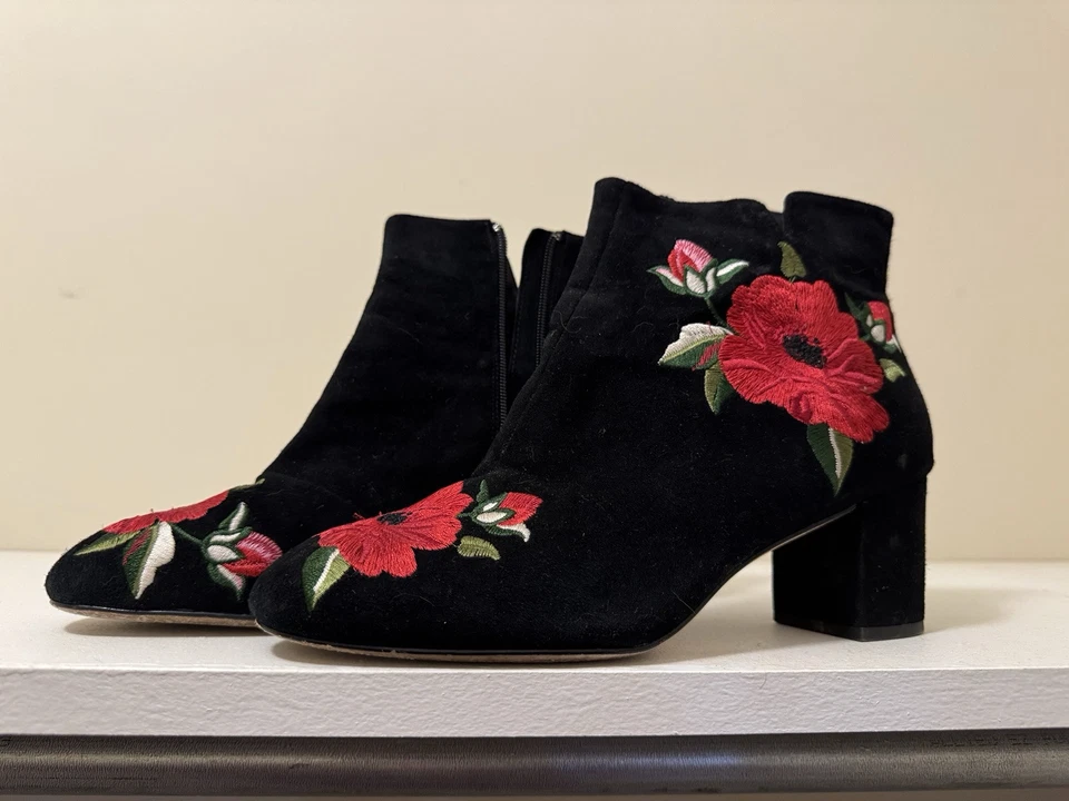 Ботинки Kate Spade New York Langton вышитые замшевые размер 10 B(M) - Изображение 1 из 4