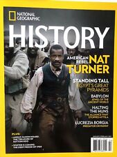National Geographic History Jan/Feb 2017 American Rebel Nat Turner 96 Pages Good