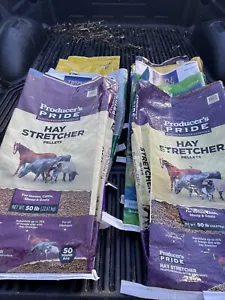 Mixed Lot 10 Woven Plastic Empty Feed Bags Crafts Totes Horse Chicken Cow - Picture 1 of 1