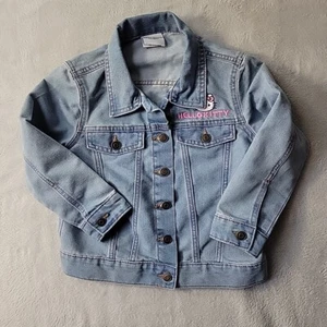 Girls Sanrio Hello Kitty Jean Jacket Size Small (6-6x) Keroppi Pompompurin  - Picture 1 of 13
