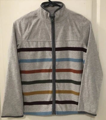 Acogedor polar Oshkosh B'gosh para niños: remezcla a rayas nuevo con etiquetas talla 14 gris cremallera completa Foto 1 de 4