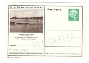 P 24 imagen postal patrón impreso 10 peniques heuss - Heiligenhafen ** - Imagen 1 de 1