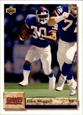 1992 Upper Deck #265 Dave Meggett - NM-MT - Image 1 of 2