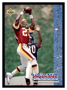 1993 Upper Deck #27 TOM CARTER RC Washington Redskins ~D1I